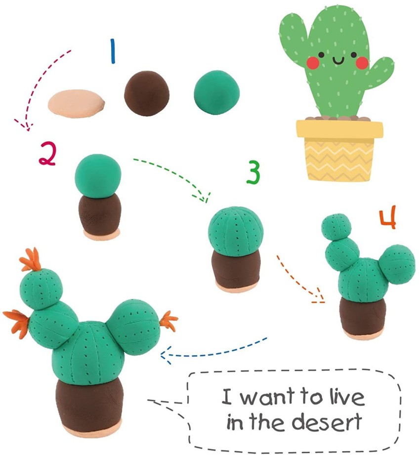 Modeling Clay Color Pots, 12pcs.