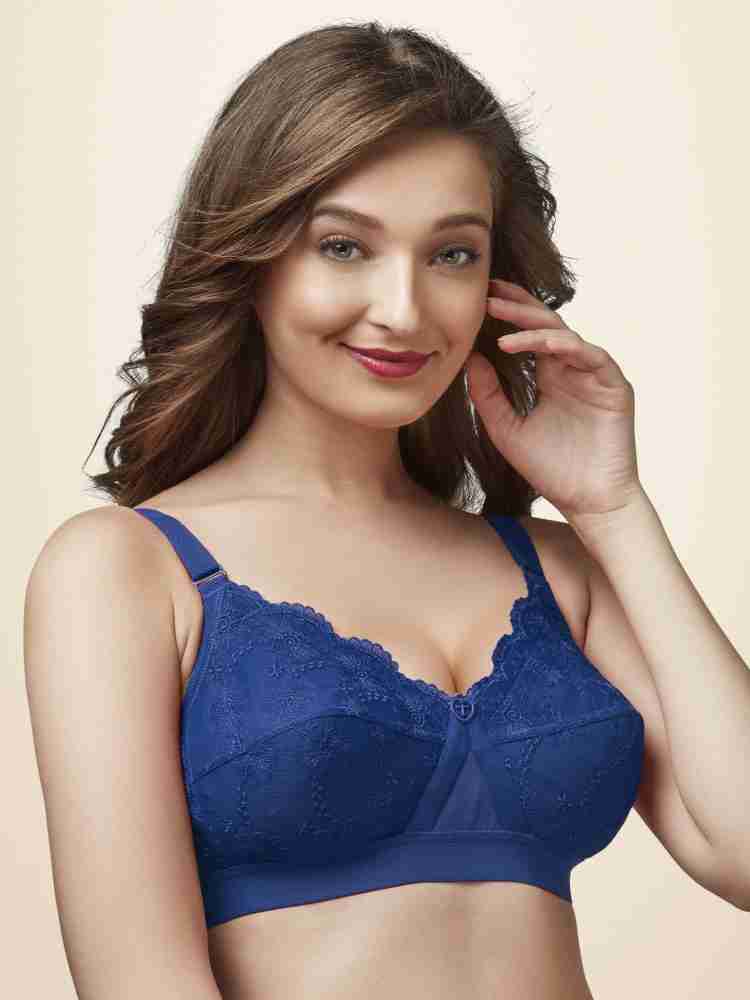 Trylo Cathrina Women Cotton Non-wired Soft Full Cup Bra - Green (36D)