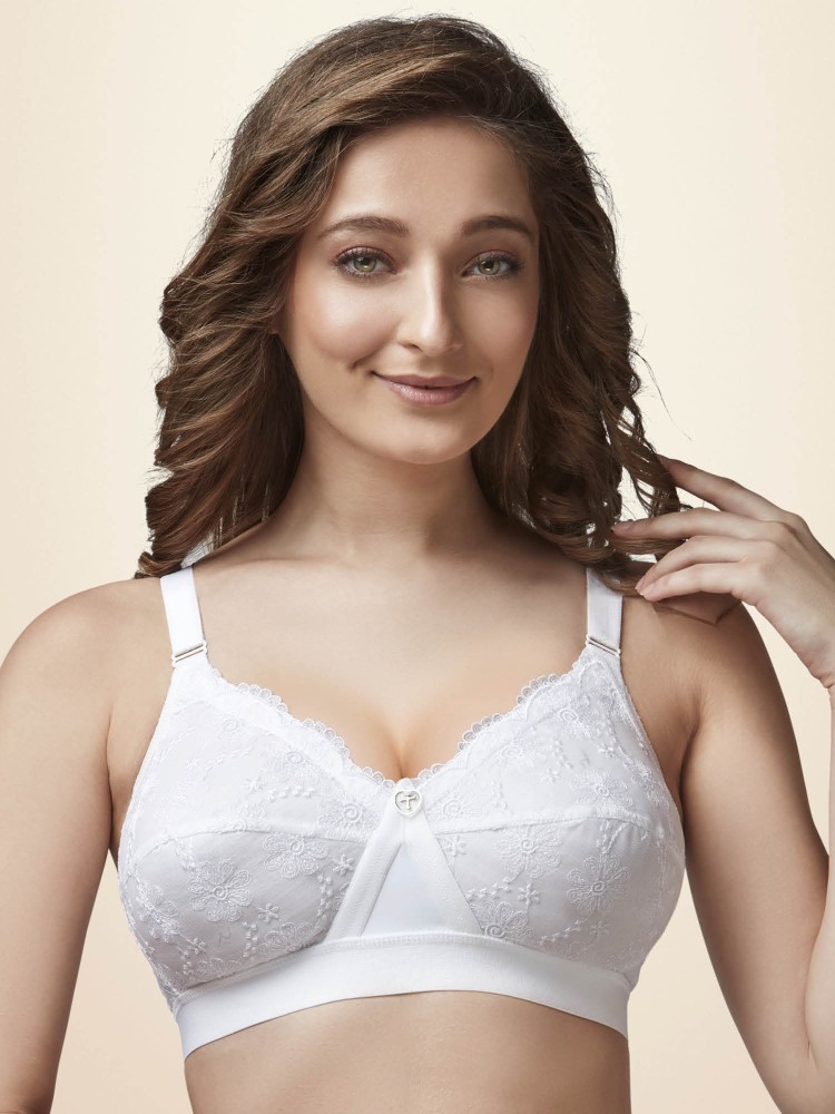 Buy TRYLO Women's Cotton Non-Wired Full Cup Non Padded Regular Bra