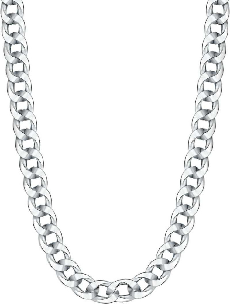 Silver chain store for men flipkart