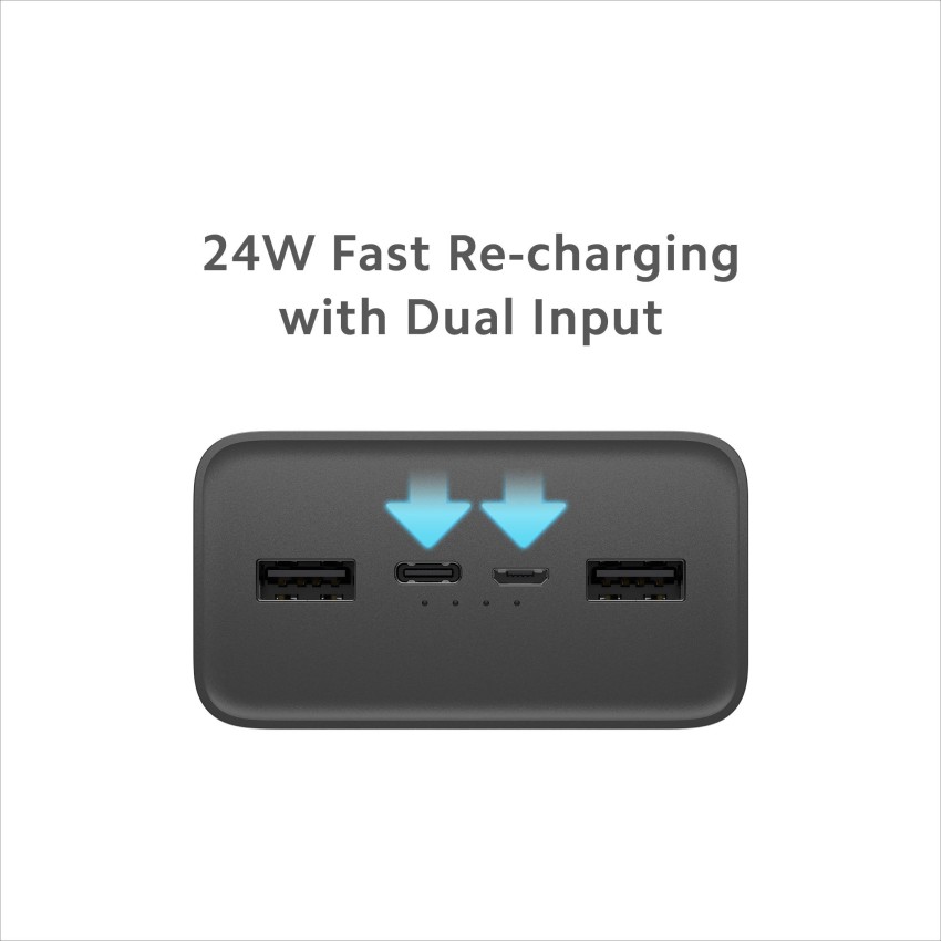 Mainbankxiaomi Power Bank 30000mah With Built-in Cables, 18w Fast Charging