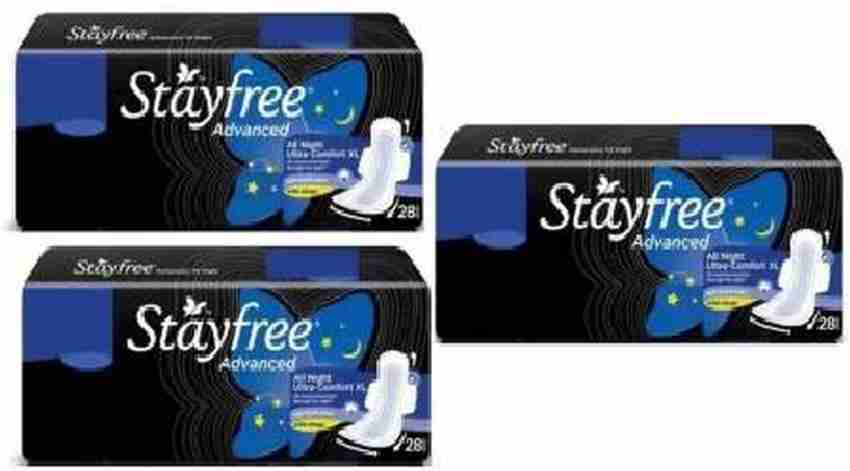 Buy Stayfree Advanced Ultra Comfort With Wings XL - 28 Sanitary Pads Online