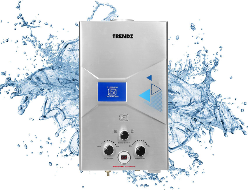 TRENDZFOREVER 6 L Gas Water Geyser (Digital ISI Steel, Silver) Price in  India - Buy TRENDZFOREVER 6 L Gas Water Geyser (Digital ISI Steel, Silver)  online at Flipkart.com