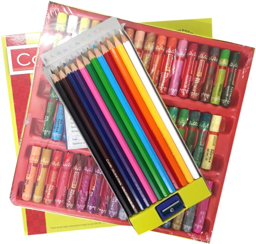 Multicolor Camel 25 Shades Oil Pastel Crayons at Rs 62/pack in