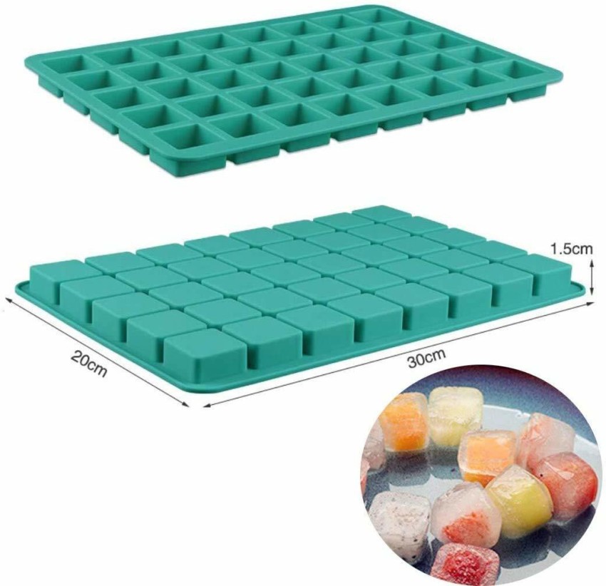 40cavities Square Caramel Candy Baking Silicone Molds With Liquid