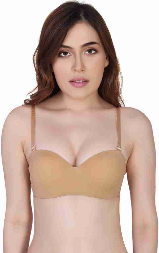 Buy Padded Underwired Multiway Push Up Strapless Bra Online India