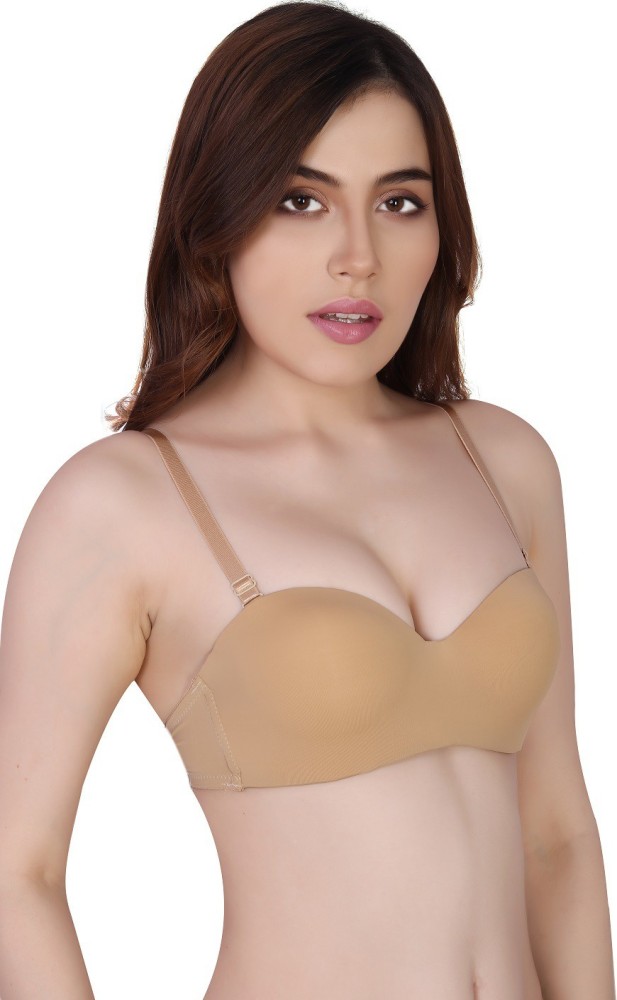 Basic Mold Padded Wired Half Cup Strapless T-Shirt Bras