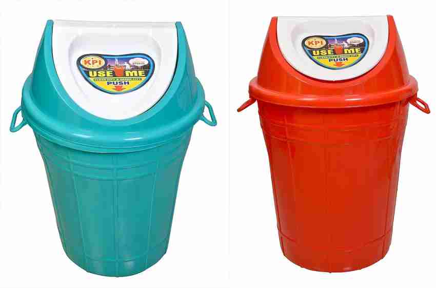 mastBus 2Pc Plastic Dustbin Big Size 60 litres with LID Extra Large for Office Home and Kitchen Restaurant Apartments Outdoor Garden Plastic Dustbin Price in India Buy mastBus 2Pc Plastic Dustbin