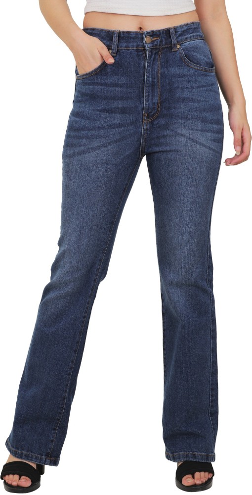 Buy Sisney Boot-Leg Women Dark Blue Jeans Online at Best Prices