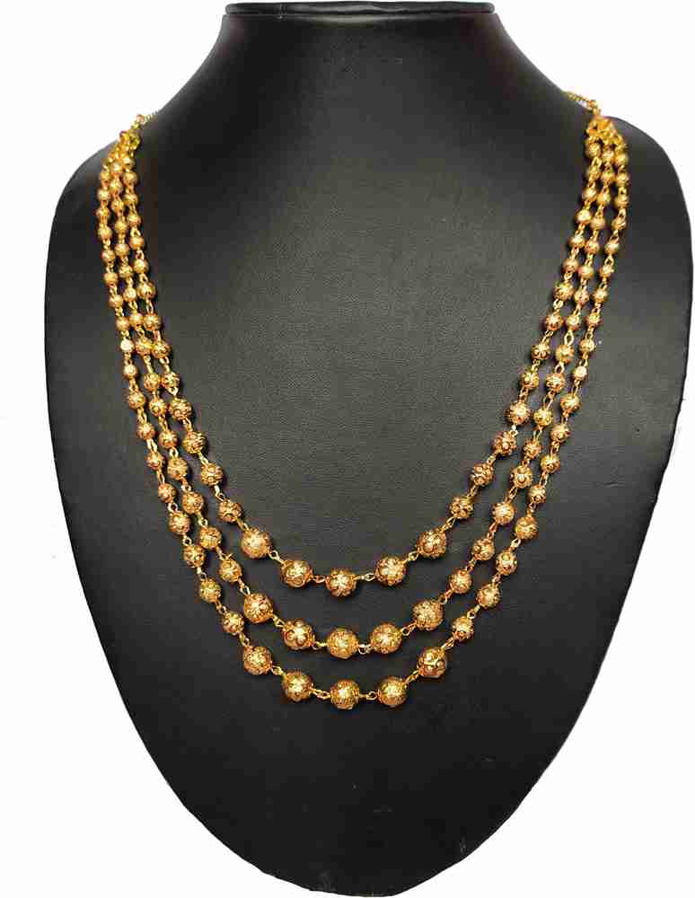 HMDN 3 layered Mohan mala Gold plated Plated Alloy Layered Price in India Buy HMDN 3 layered Mohan mala Gold plated Plated Alloy Layered Online at Best Prices in India Flipkart