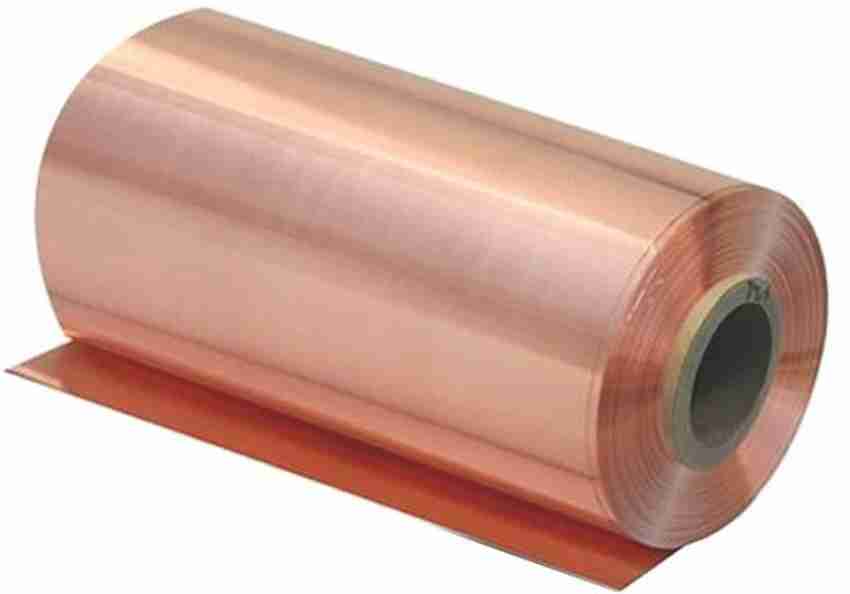Aviation Metal and Alloys 99.9% Pure Copper Sheet Foil 0.05mm (47 swg)  thick 102mm x1000mm long Shrinkwrap Price in India - Buy Aviation Metal and  Alloys 99.9% Pure Copper Sheet Foil 0.05mm (