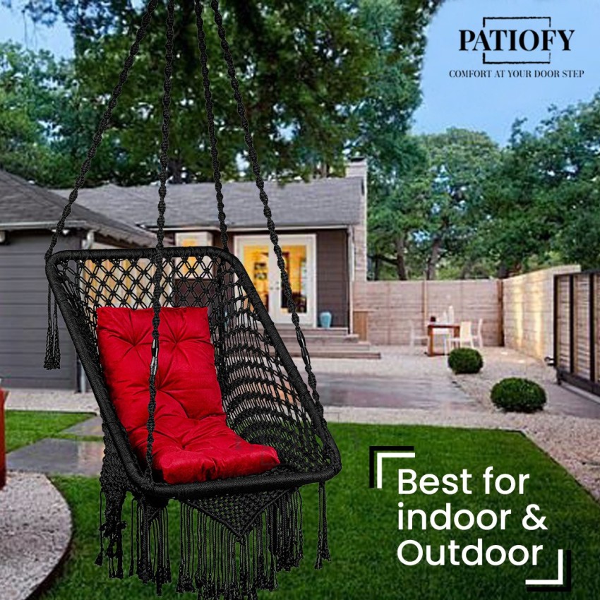 Patiofy Premium Rectangle Shape Swing/Swing for Balcony/Swing for  Adults/Swing Chair for Adults for Home/Hammock Swing for Adults/Jhoola  Jhula for