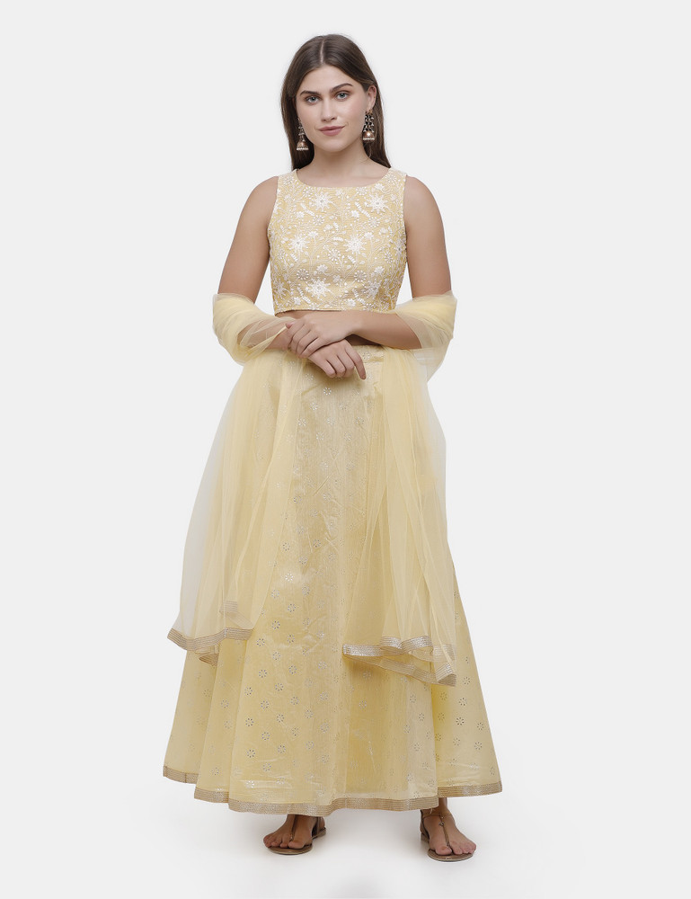 IMARA Embroidered Stitched Lehenga Choli Buy IMARA Embroidered