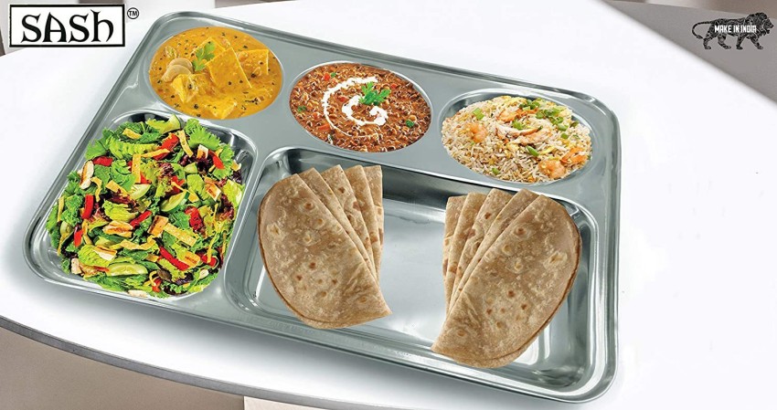 https://rukminim2.flixcart.com/image/850/1000/korijrk0/plate-tray-dish/w/n/a/stainless-steel-bhojan-thali-square-extra-deep-5-section-original-imag35yhygrkmgzj.jpeg?q=90