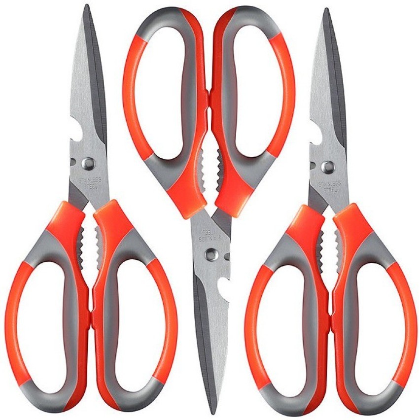3pcs Stainless Steel Kitchen Scissors Set, Multifunctional Poultry Shears  Strong Food Scissors