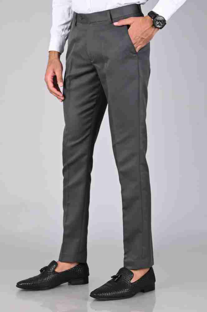 MANCREW Slim Fit Men Black, Blue, Grey Trousers - Buy MANCREW Slim