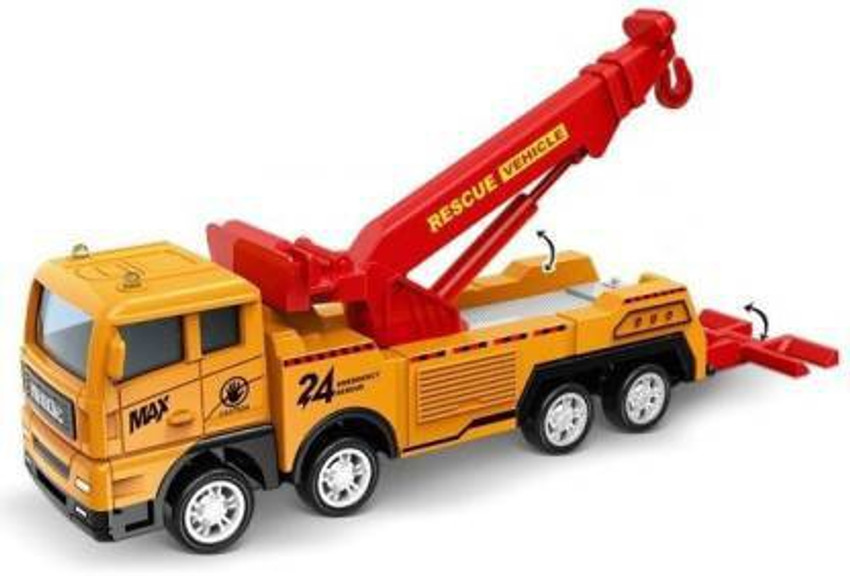 Yellow tow truck toy best sale
