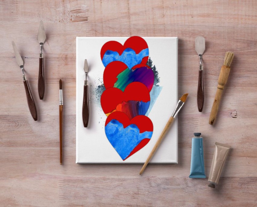 DI-KRAFT Heart Shape Laser Cut out for Kids DIY, Gift, Art & Craft, 44  Inch