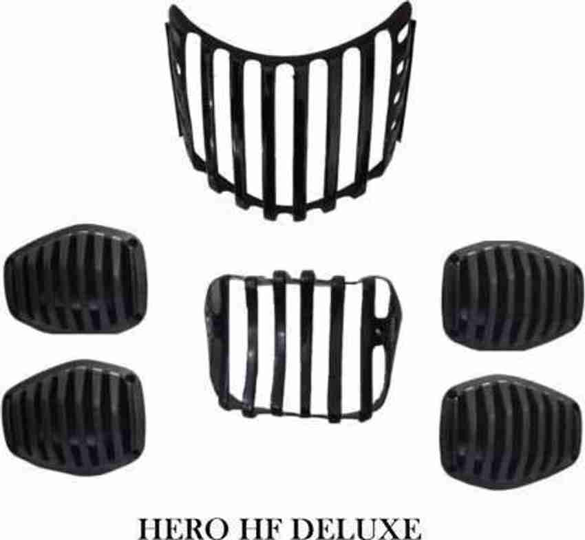 Bullkartzone Headlight Protective Grill Set of 6 for Hero HF Delux