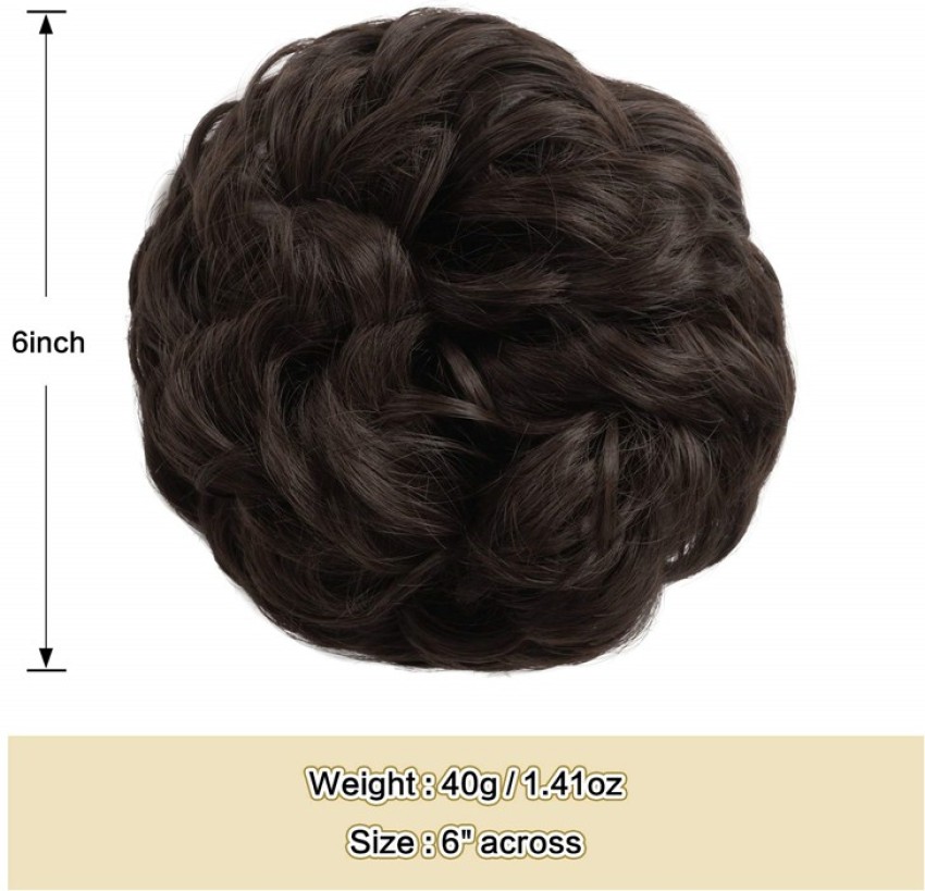 D DIVINE High Quality Soft Light Brown Bun Hair Extension Price in