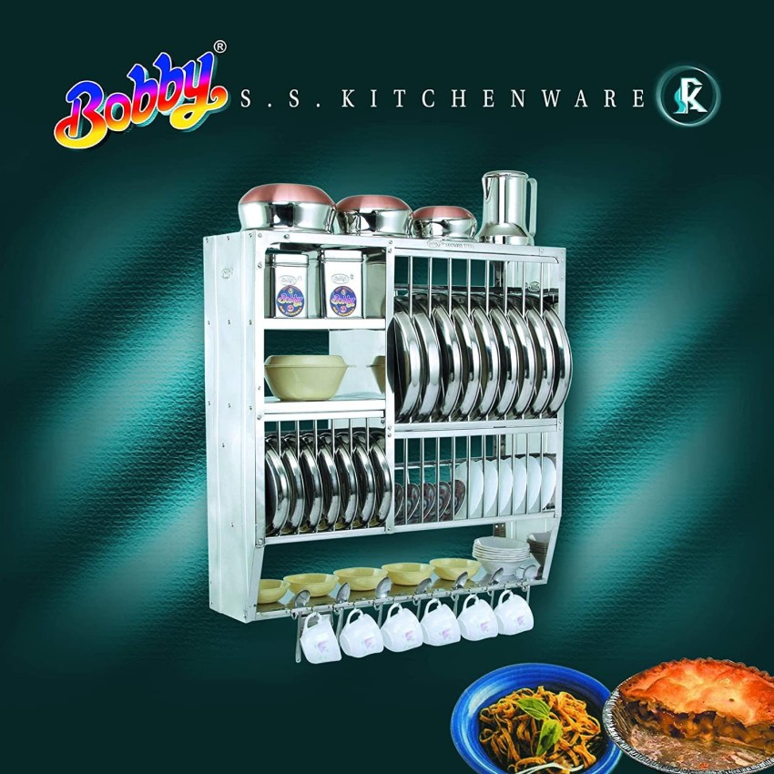 Buy BOBBY S.S. Kitchen Utensil Rack/Stand - Size: 30 x 30 Inch Online at  Best Prices in India - JioMart.