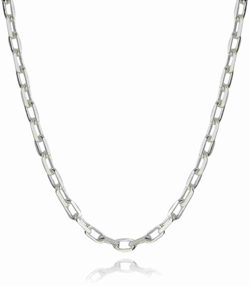 PINKSILVER Anchor Link Chain Necklace - 925 Sterling Silver 20  INCH Silver  Chain Price in India - Buy PINKSILVER Anchor Link Chain Necklace - 925  Sterling Silver 20  INCH Silver