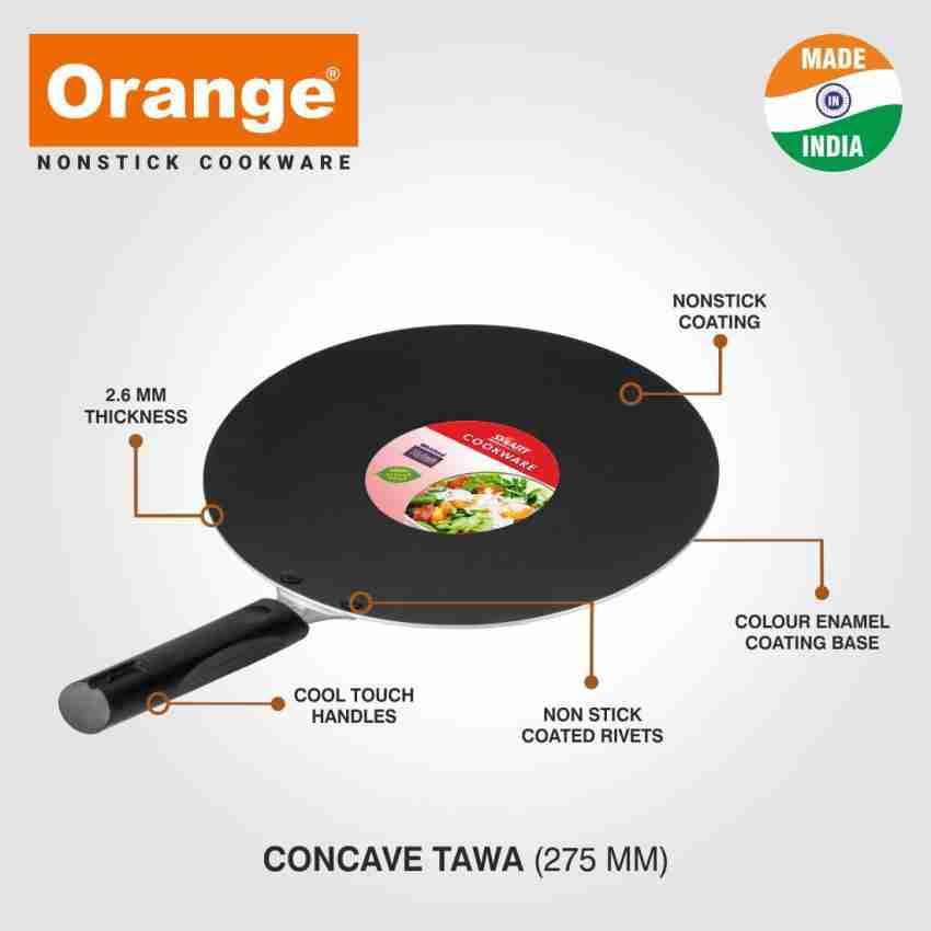 Orange Aluminium Non-stick Roti Tawa/chapati Tawa/ Paratha Tawa