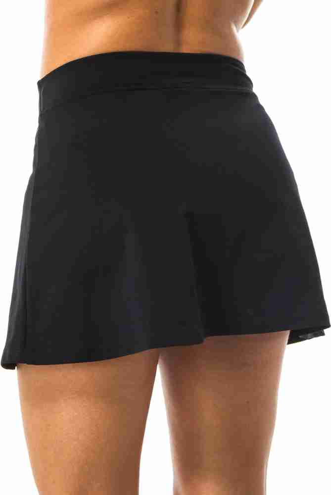 Womens New DREAMSUIT By Miracle Brands Size 8 Black Swim Skirt Swimwear