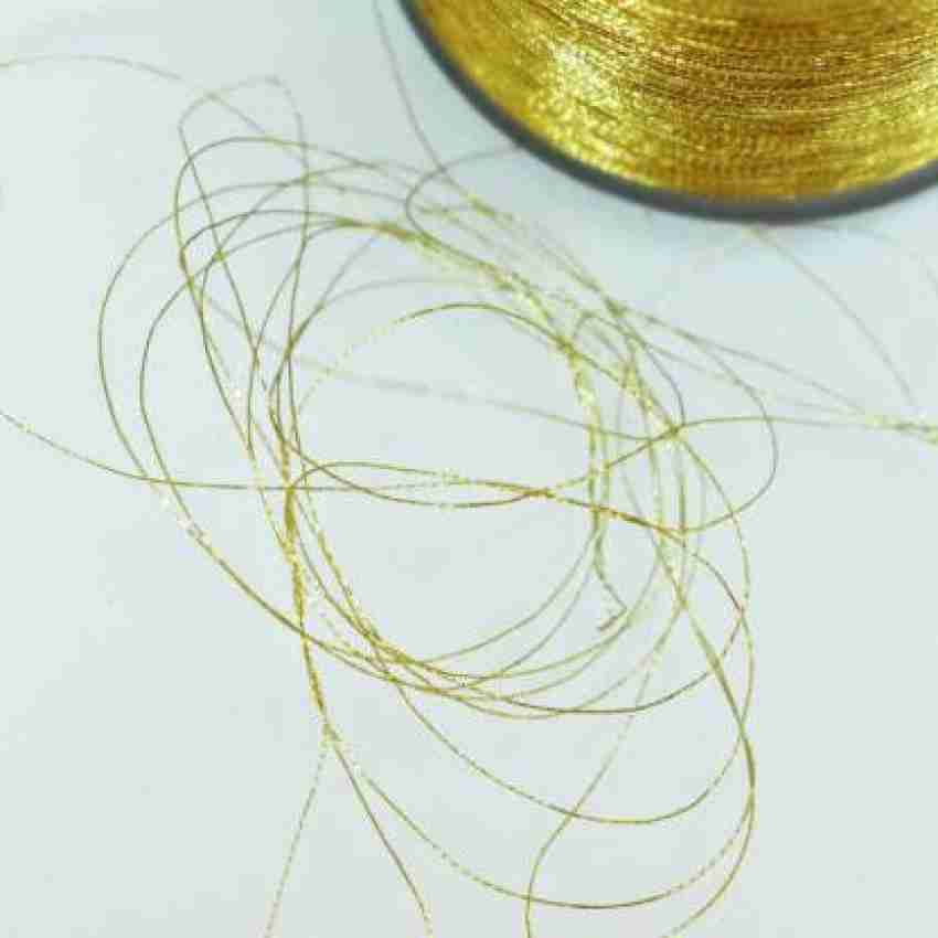 Metallic Zari Thread for Embroidery, Beading, Jewelry, Tassel, Bridle  Dress Making, Crafts