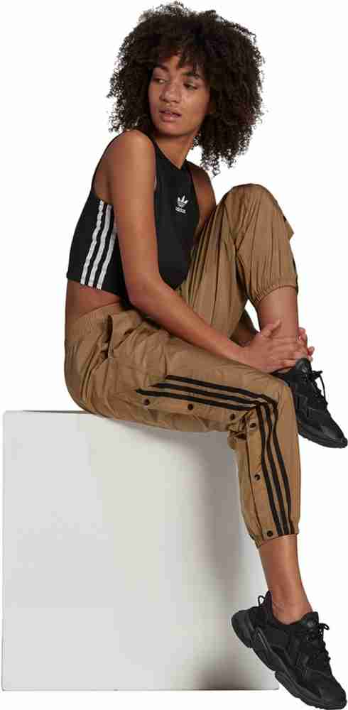 ADIDAS ORIGINALS Striped Women Brown Track Pants Buy ADIDAS