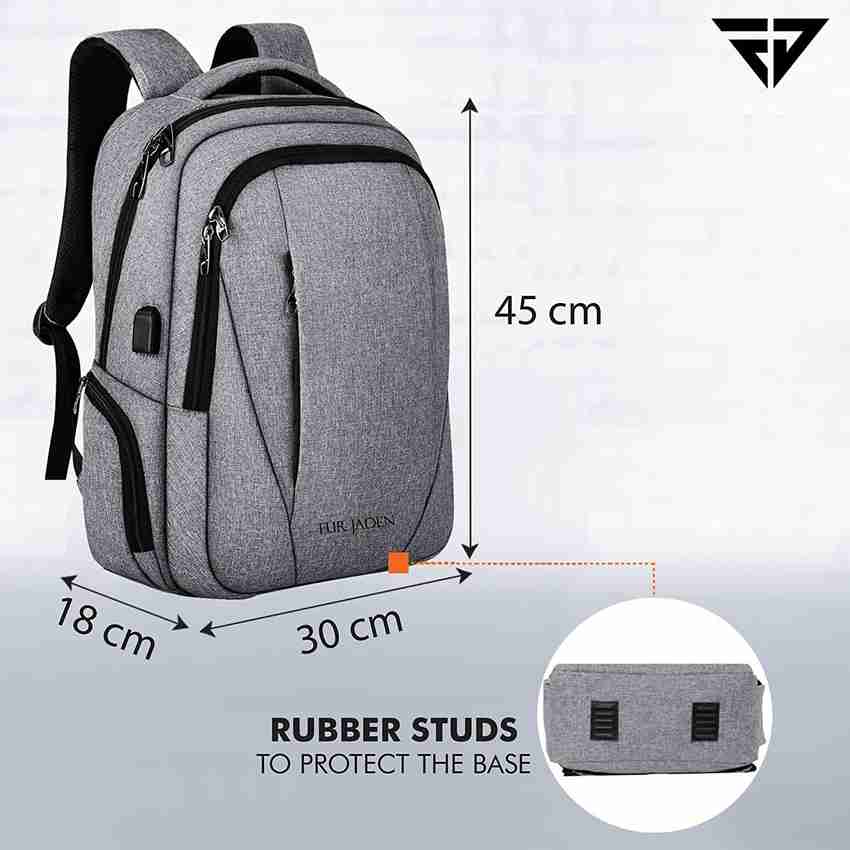 Fur jaden 15 ltrs black anti theft waterproof backpack 2025
