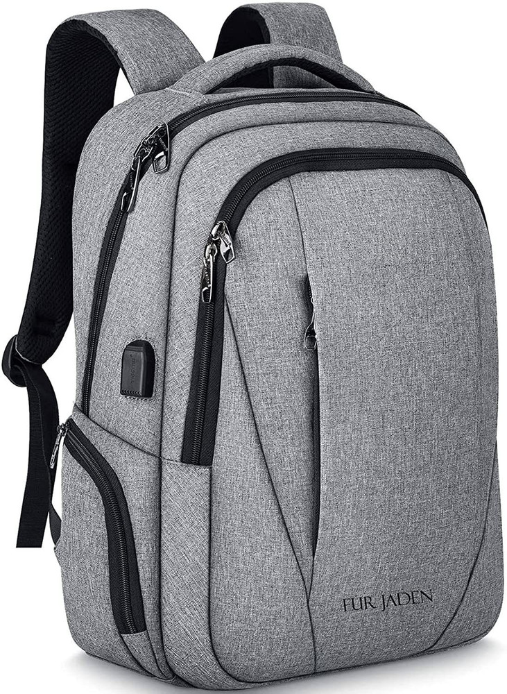 Fur jaden anti theft water repellent 15.6 inch laptop backpack bag with usb charging port sales
