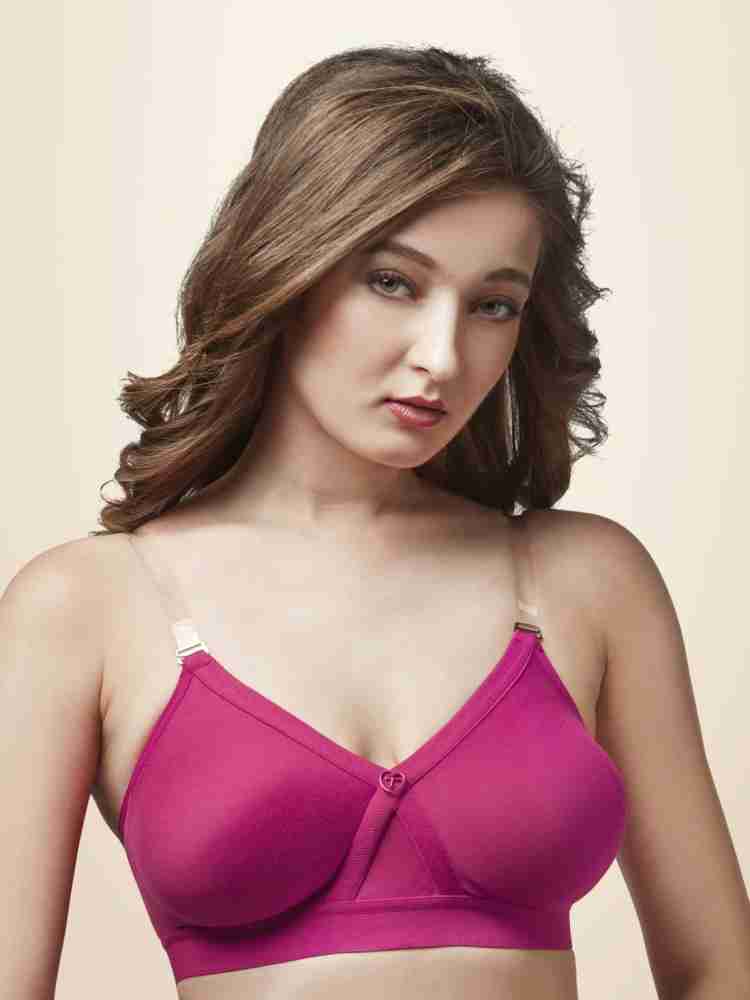 Buy Trylo Alpa Stp Women Non Wired Soft Full Cup Bra - Magenta at
