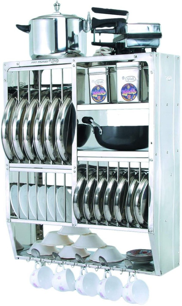 PALOMINO Utensil Kitchen Rack Steel 24*24 inch Wall Mount Modern Kitchen  Utensils Dish Rack Stainless Steel Kitchen Rack Utensil Rack Utensil Stand  (Steel) Steel Kitchen Rack (Steel) Price in India - Buy