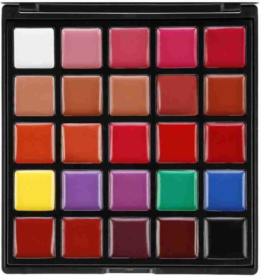 Price in India, Buy lujo 25 Color Lipstick Palette - Multishade Cream Lip  Gloss Makeup Palette Professional Cosmetic Lip Contouring Kit Online In  India, Reviews, Ratings & Features