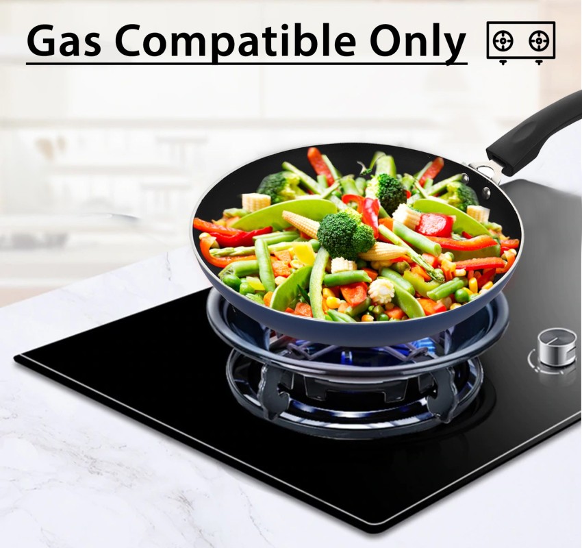 GREBLON Non Stick Roti Tawa (Gas Stove Compatible Only) - Blue, 26cm