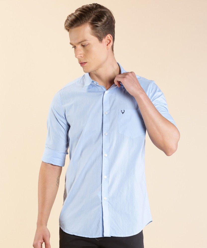 Allen Solly Men Solid Casual White Shirt - Buy Allen Solly Men