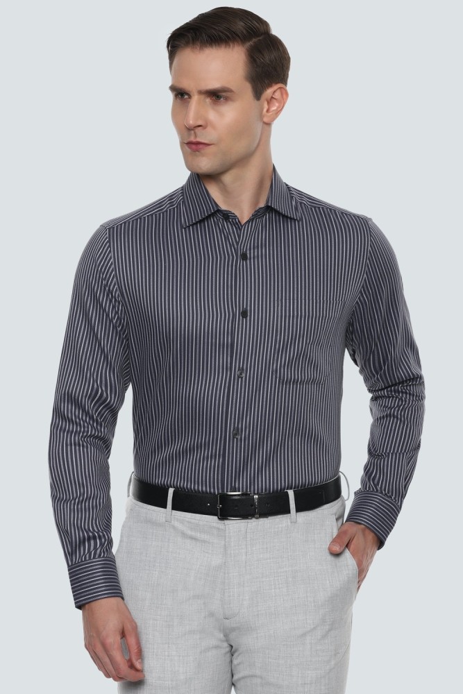 Louis Philippe Men's Striped Slim fit Formal Shirt