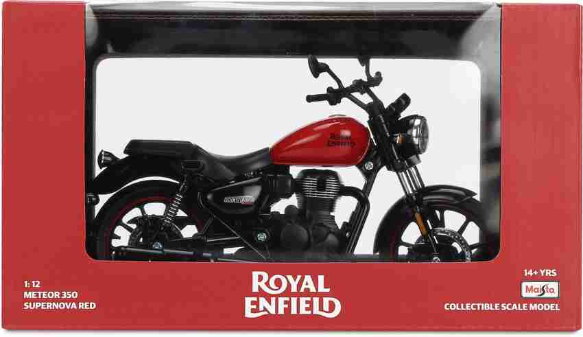 ROYAL ENFIELD Meteor 350 Scale Model Supernova Red Car Hanging