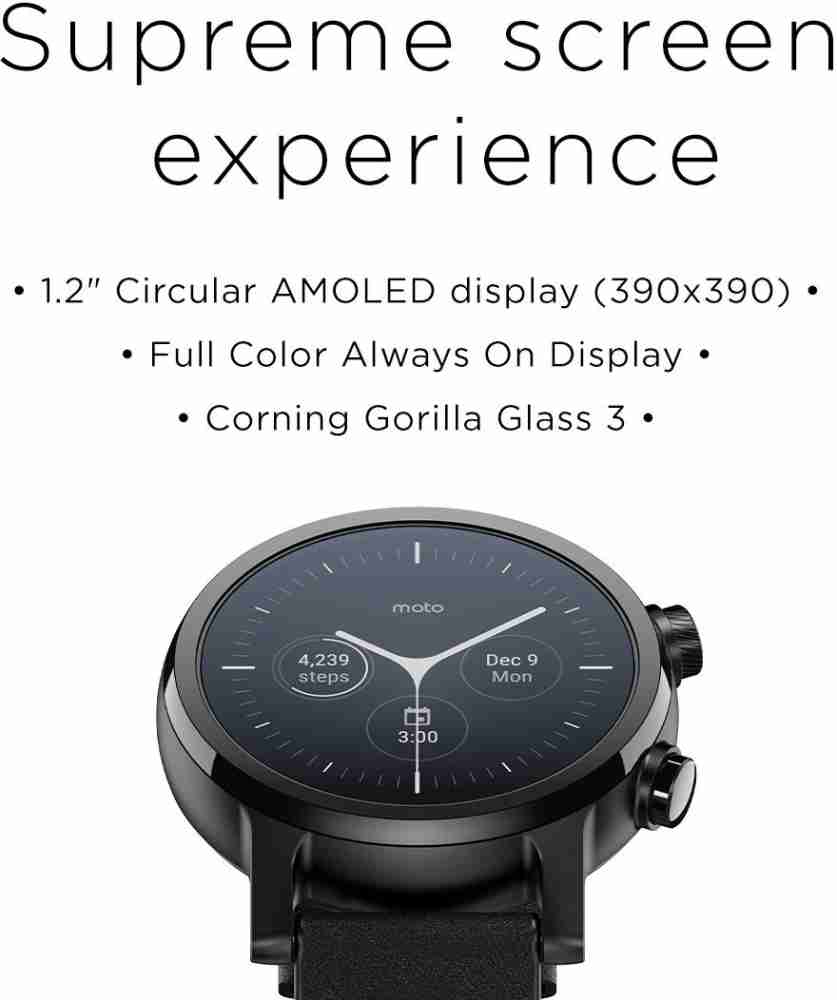 MOTOROLA Moto 360 (3rd Gen) Smartwatch Price in India - Buy MOTOROLA Moto  360 (3rd Gen) Smartwatch online at
