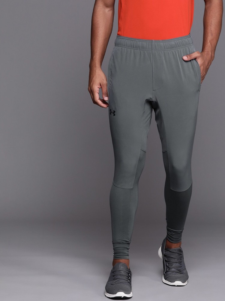 UNDER ARMOUR Solid Men Grey Track Pants - Buy UNDER ARMOUR Solid Men Grey  Track Pants Online at Best Prices in India