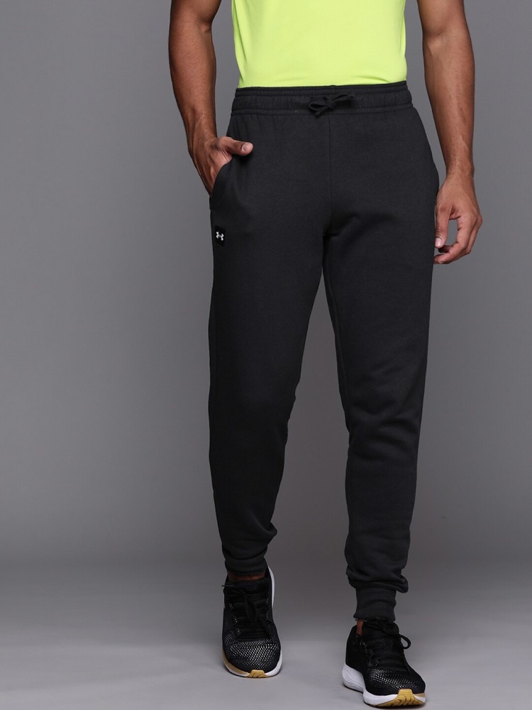 UNDER ARMOUR Solid Men Black Track Pants - Buy UNDER ARMOUR Solid