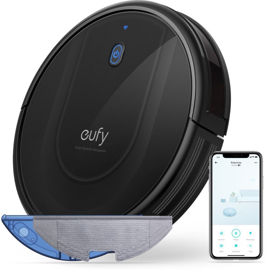 Eufy by Anker Robovac G10 Hybrid Robotic Floor Cleaner with Powerful  Suction,Drop-sensing Technology with 2 in 1 Mopping and Vacuum (WiFi 