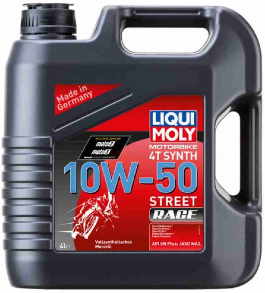 Liqui Moly 1686 Motorbike 4T Synth 10W-50 Street Race Full-Synthetic Engine  Oil Price in India - Buy Liqui Moly 1686 Motorbike 4T Synth 10W-50 Street  Race Full-Synthetic Engine Oil online at