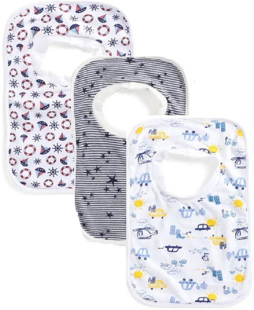 PEUBUD Newborn Baby Waterproof Rib Neck Bibs Pack Of 3 Buy Baby