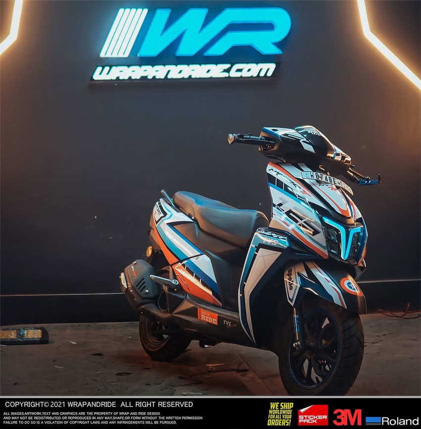 Honda dio vinyl wrap sales