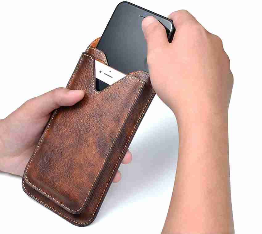 ICREATOR Pouch for Carry 2 Mobile money card With 2 Pocket 1 Big 1 Small with Magnetic Lock Hook ICREATOR Flipkart