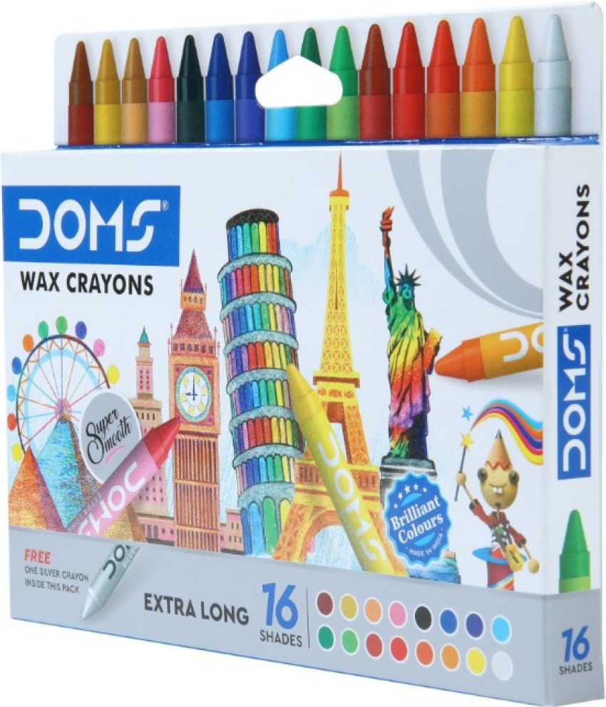 Box of 6 wax crayons