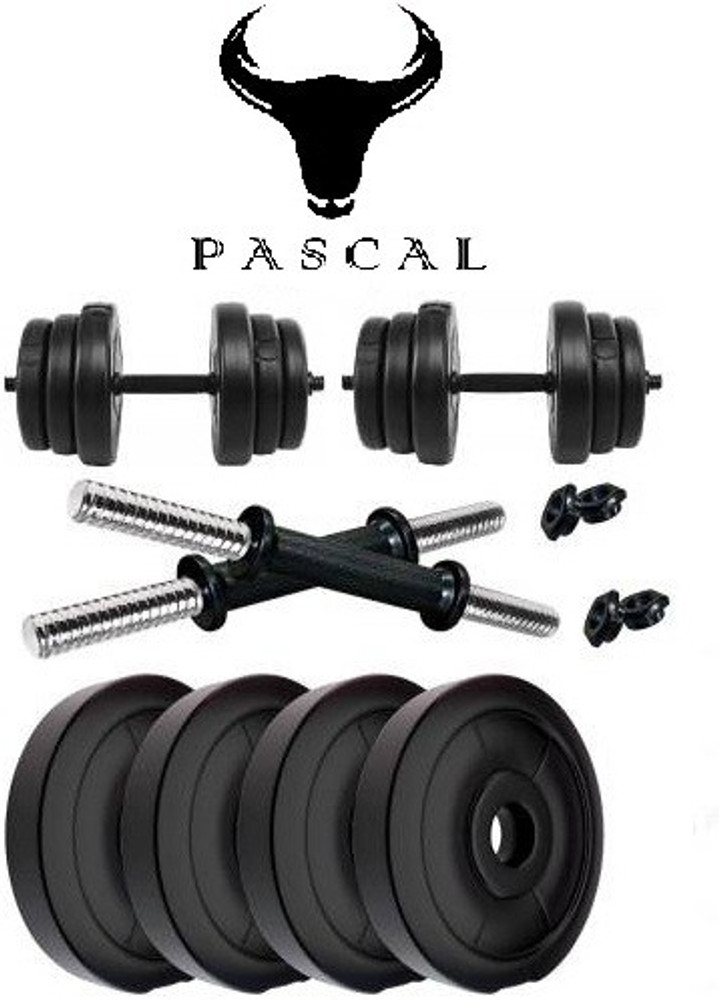 Pascal 22 KG PVC Dumbbell Set for home exercise Adjustable