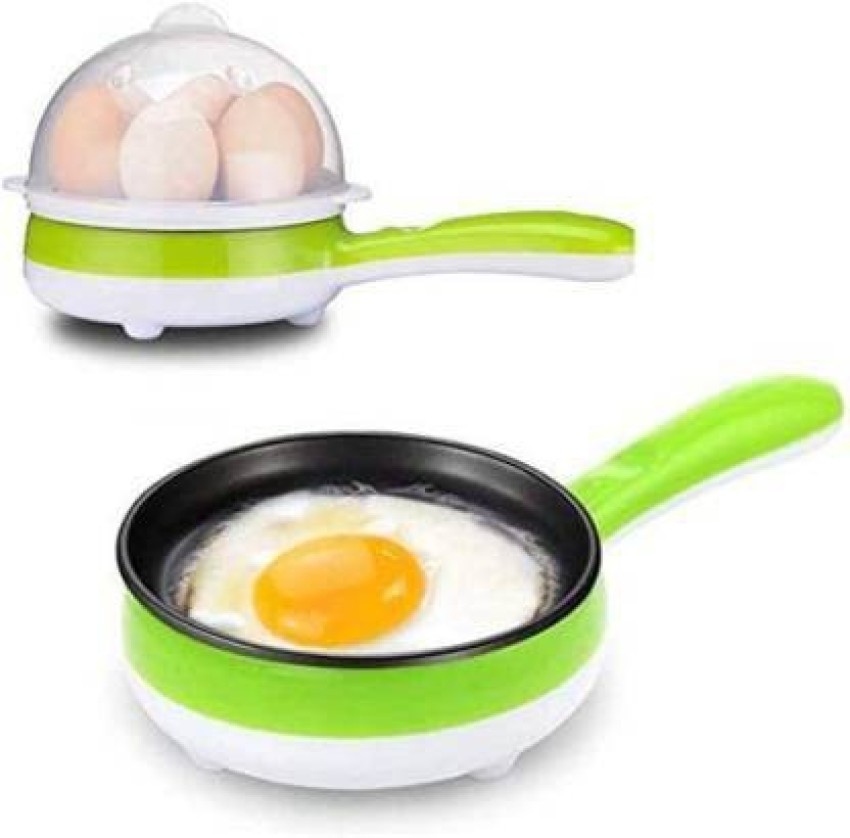 2 In 1 Mini Electric Frying Pan And Egg Cooker Boiler Steamer